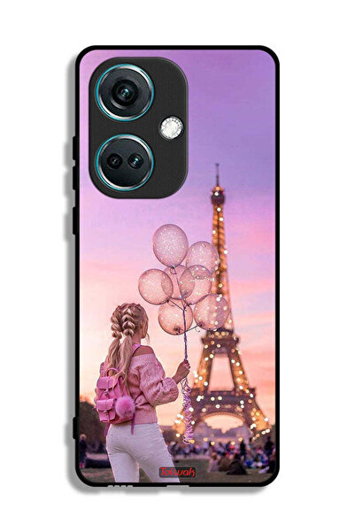 Tolwak غطاء حماية لهاتف OnePlus Nord CE3 بطبعة فتاة تحمل بالونات