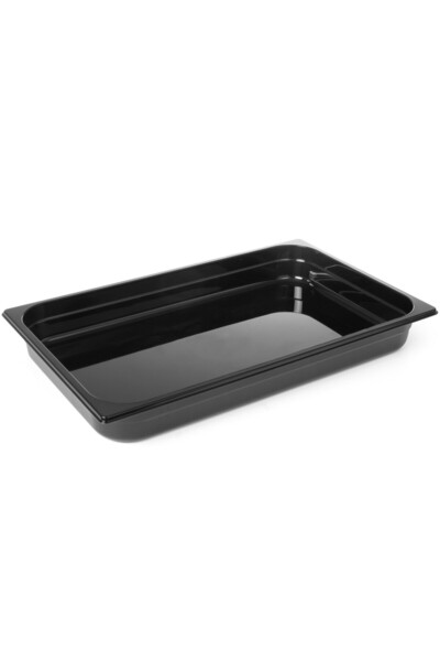 HENDI Recipient Gastronorm GN 1/1 din policarbonat negru 530x325x150mm 21L 86...