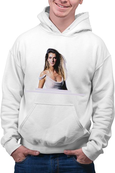 OEM Men's Hoodie Celine Dion Moon Oscar Songs Music OST Old