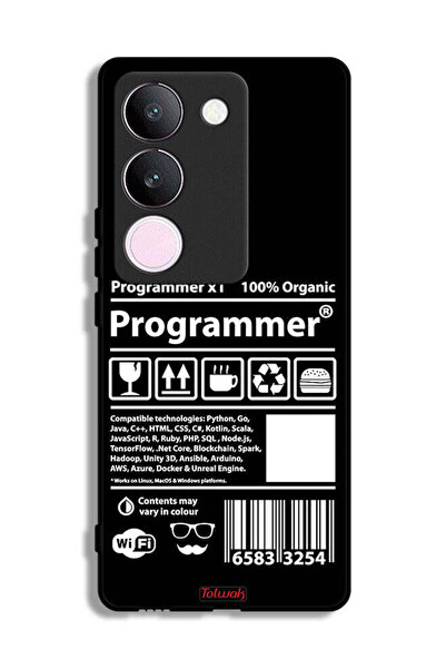 Tolwak غطاء حماية لجهاز Vivo S17، ملصق مبرمج