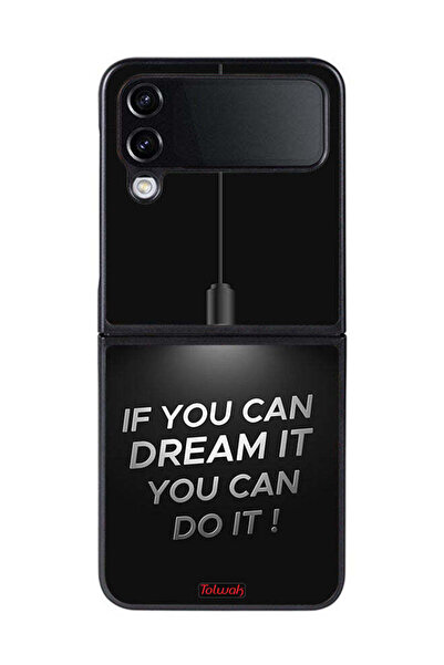 Tolwak غطاء حماية لهاتف Samsung Galaxy Z Flip 4 إذا كنت تستطيع أن تحلم به، يم...