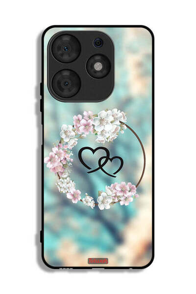 Tolwak غطاء حماية لهاتف تكنو سبارك 10 برو بتصميم قلوب ورسومات دائرية