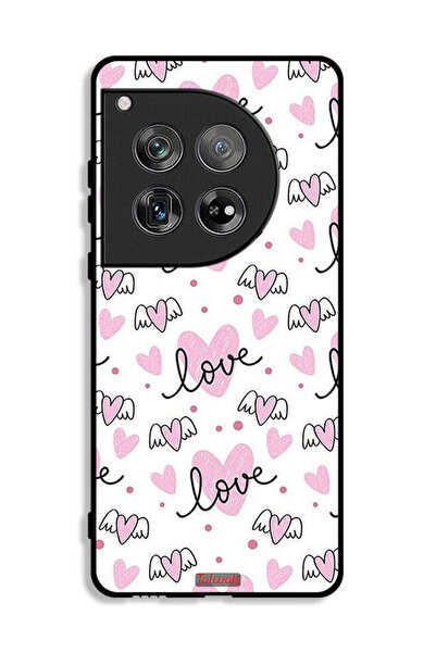 Tolwak غطاء حماية لهاتف OnePlus 12 بنمط فني بنمط الحب والقلب