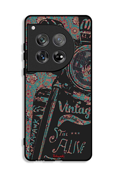 Tolwak غطاء حماية لهاتف OnePlus 12 بتصميم دراجة نارية كلاسيكية