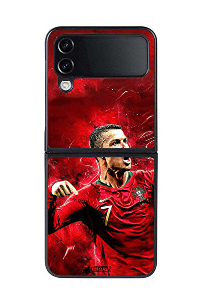 Tolwak غطاء حماية لهاتف سامسونج جالاكسي زد فليب 4 كريستيانو رونالدو