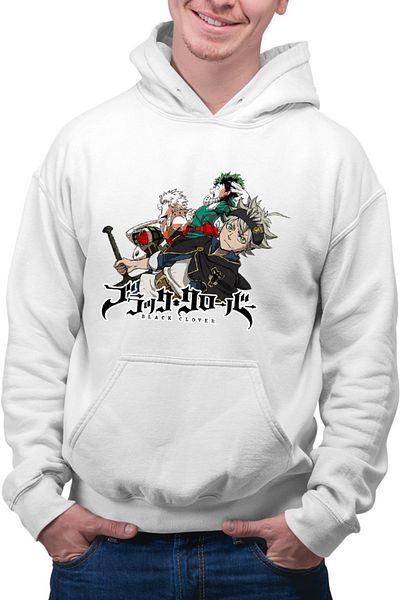 OEM Men's Hoodie Black Clover Asta Wizard Hard Work My Hero Academia Deku