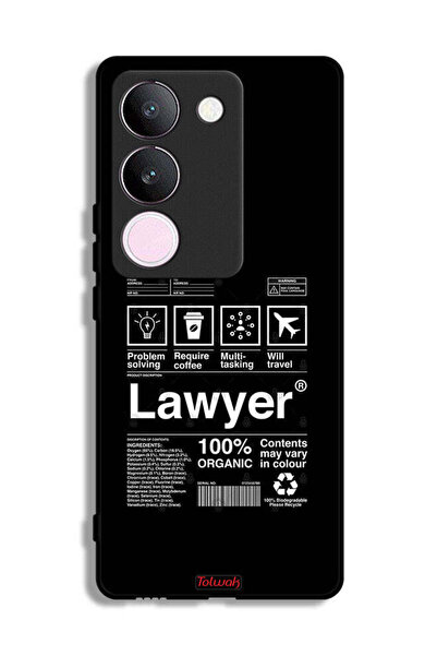 Tolwak غطاء حماية لهاتف vivo V29 بملصق محامٍ