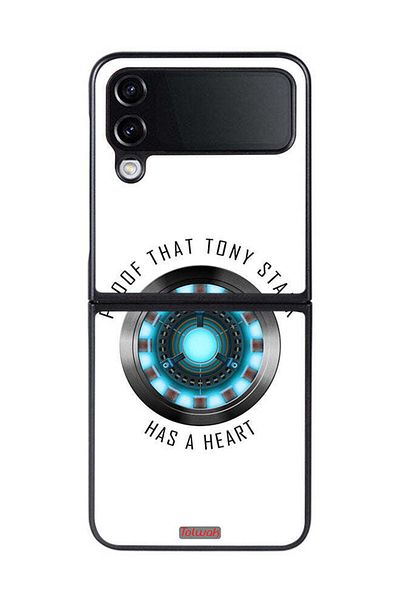 Tolwak Samsung Galaxy Z Flip 4 Protective Case Cover Proof That Tony Stark Has A Heart