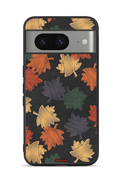 Tolwak غطاء حماية لجهاز Google Pixel 8 برسومات أوراق الخريف