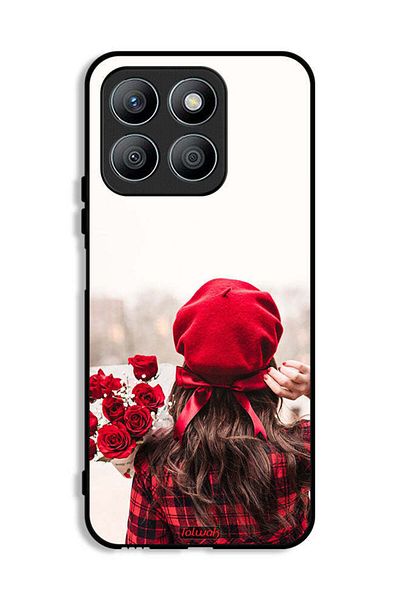 Tolwak Honor X8b Protective Case Cover Holding Flowers
