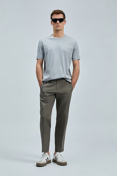 Lufian Tricou Bran Modern Graphic Gri