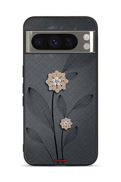 Tolwak غطاء حماية لهاتف Google Pixel 8 Pro بتصميم زهور ماسية
