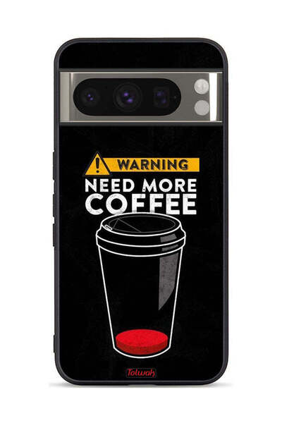 Tolwak غطاء حماية لجهاز Google Pixel 8 Pro - هل تحتاج إلى المزيد من القهوة؟