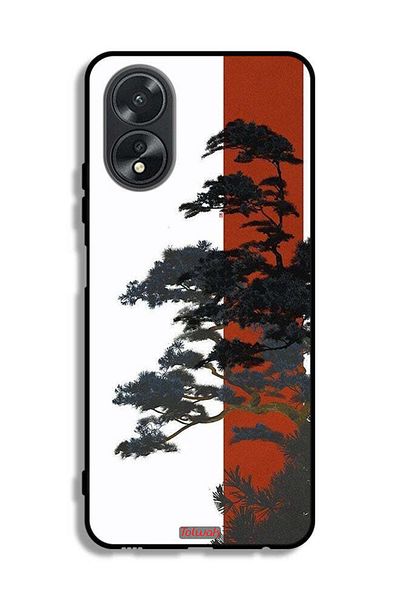 Tolwak Oppo A38 Protective Case Cover Tree Artwork