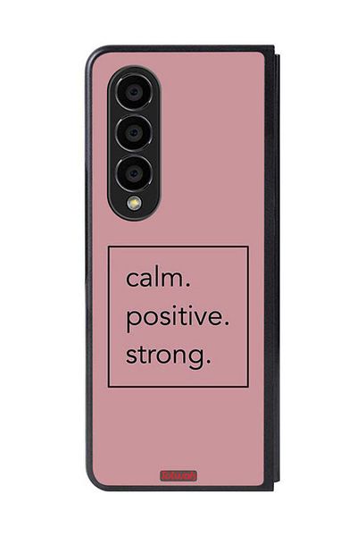 Tolwak Samsung Galaxy Z Fold 4 Protective Case Cover Calm Positive Strong