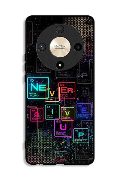 Tolwak Honor X9b Protective Case Cover Never Give Up Art