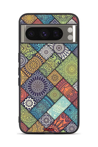 Tolwak Google Pixel 8 Pro Protective Case Cover Mandala Pattern