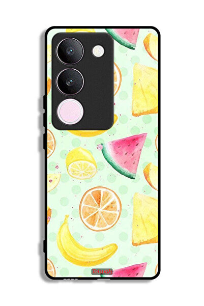 Tolwak غطاء حماية لهاتف فيفو V29 بتصميم فن الألوان المائية والفواكه