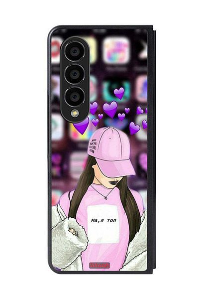 Tolwak Samsung Galaxy Z Fold 4 Protective Case Cover Anti Social Club