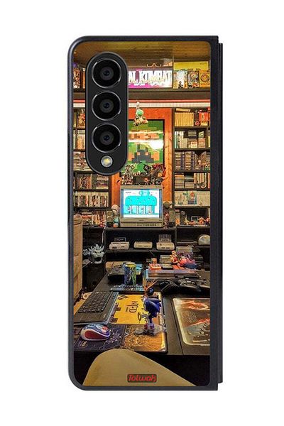 Tolwak Samsung Galaxy Z Fold 4 Protective Case Cover Gamer Zone