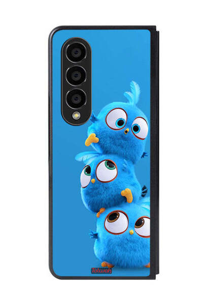 Tolwak غطاء حماية لهاتف سامسونج جالاكسي زد فولد 4 بنقشة طيور لطيفة