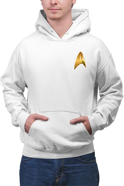 OEM Men's Hoodie Star Trek Badge Solar Eclipse Crew Universe