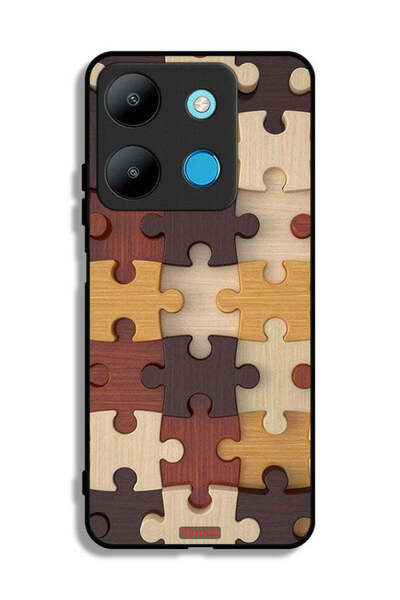 Tolwak غطاء حماية لهاتف إنفينيكس سمارت 7 بنمط خشبي