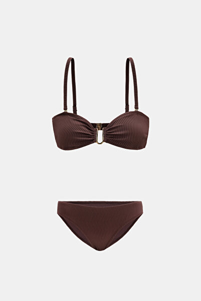Amarelle Assos Mocha Kahverengi Straplez Bikini Takım