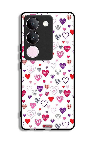 Tolwak vivo V29 Protective Case Cover Hearts Doodle