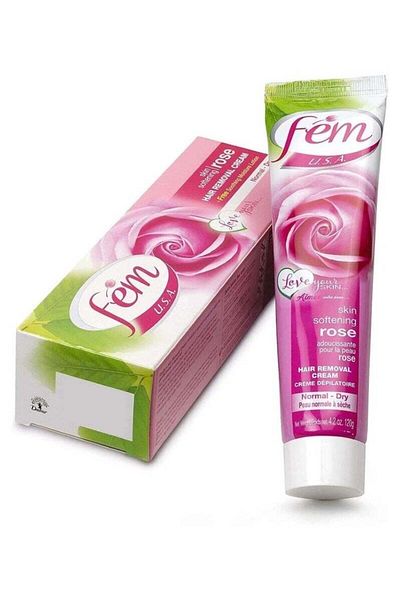 Fem Skin Softening Rose Hair Removal Cream 120g