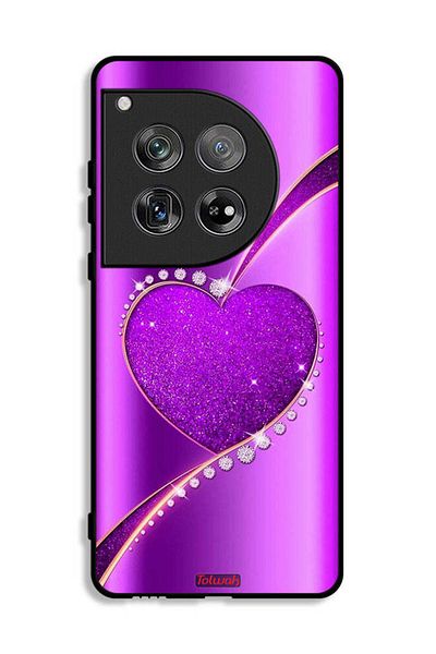 Tolwak OnePlus 12 Protective Case Cover Glitter Heart