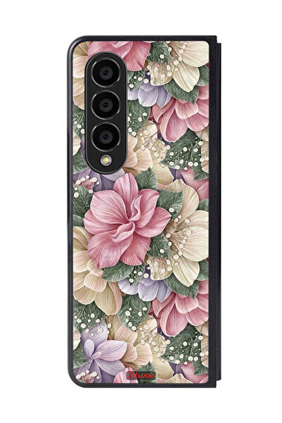 Tolwak غطاء حماية عالي الجودة لهاتف سامسونج جالاكسي زد فولد 4 بنقشة زهور