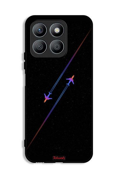 Tolwak Honor X8b Protective Case Cover Airplanes Art