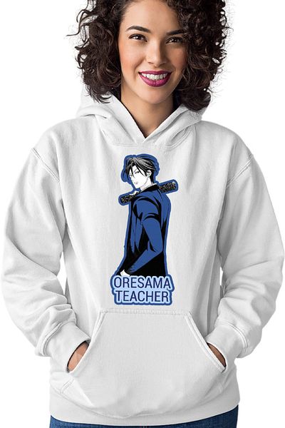 OEM Women's Hoodie Oresama Teacher Kyoutarou Okegawa Delinquent Battle