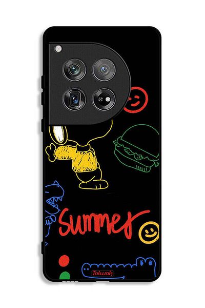 Tolwak OnePlus 12 Protective Case Cover Summer Sticker