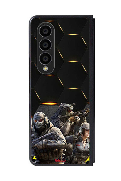 Tolwak غطاء حماية لهاتف Samsung Galaxy Z Fold 4 بخلفية Cyberpunk