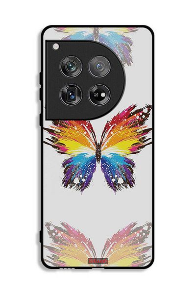 Tolwak OnePlus 12 Protective Case Cover Digital Art Simple Background Minimalism Butterfly
