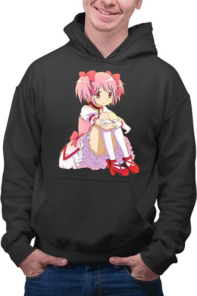 OEM Men's Hoodie Madoka Magica Kaname Friends Save Universe Drama