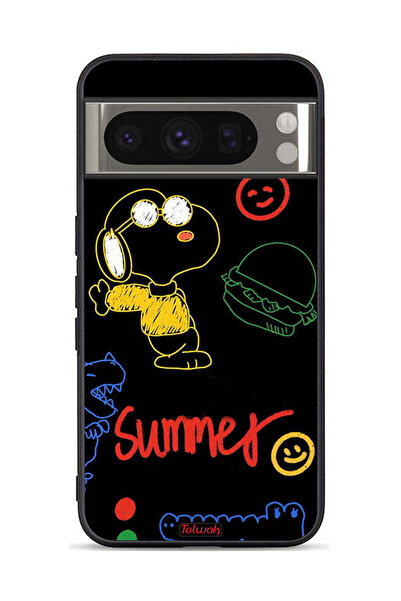 Tolwak غطاء حماية لجهاز Google Pixel 8 Pro بملصق صيفي