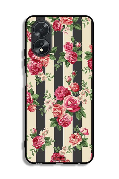 Tolwak Oppo A38 Protective Case Cover Roses Pattern