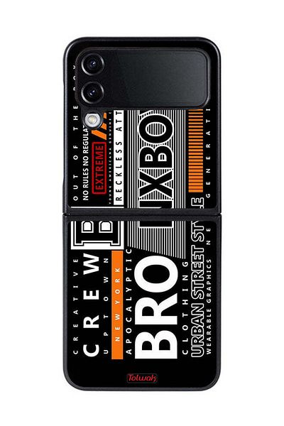 Tolwak Samsung Galaxy Z Flip 4 Protective Case Cover Urban Street Style