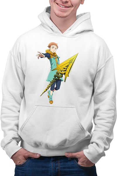 OEM Hanorac Barbati Seven Deadly Sins King Polearm Strongest Anime Meme