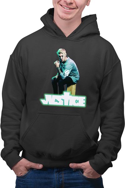 OEM Men's Hoodie Justing Bieber Justice Pop Music Rock Idol