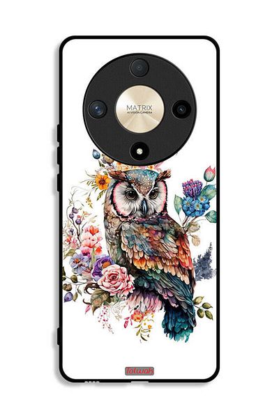 Tolwak Honor X9b Protective Case Cover Owl Abstract Art