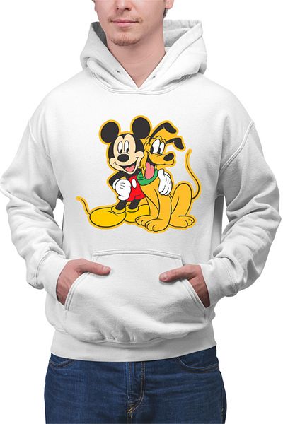 OEM Hanorac Barbati Mickey Mouse Pluto Dog Best Friend Walt Disney
