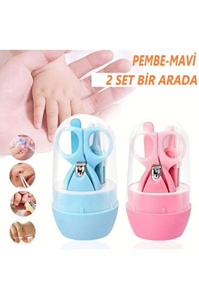 SİNKA Bebek Tırnak Bakım Seti Kutulu 0-Ay Ve Sonrası Pembe Ve Mavi (2 SET)