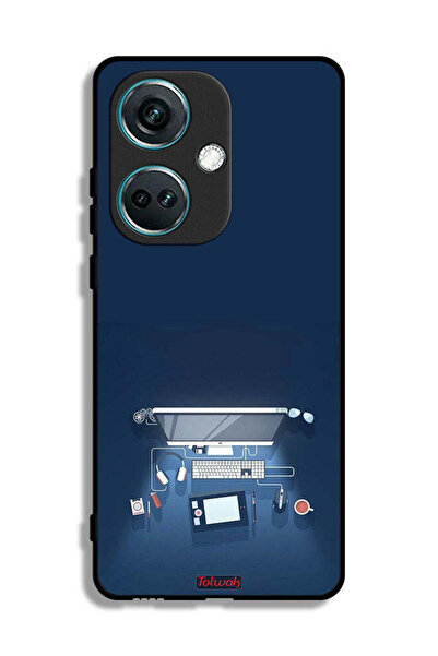 Tolwak غطاء حماية لجهاز OnePlus Nord CE3 - فن مكتب الكمبيوتر