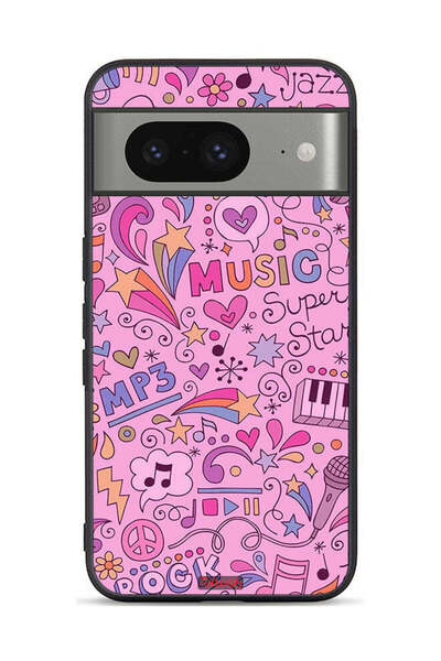 Tolwak غطاء حماية لجهاز Google Pixel 8 مع علامات موسيقية