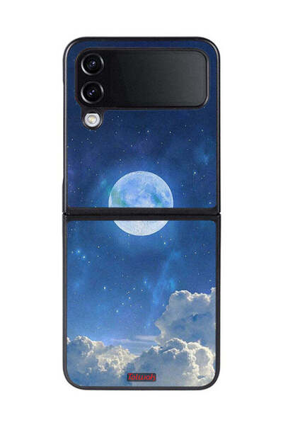 Tolwak غطاء حماية لهاتف سامسونج جالاكسي زد فليب 4 بتصميم غيوم القمر