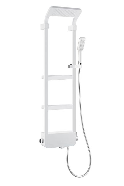 Trendy's Coloana de dus, TRENDY'S, cu trei functii alb mat